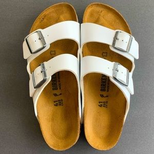White Birkenstock- Never worn!